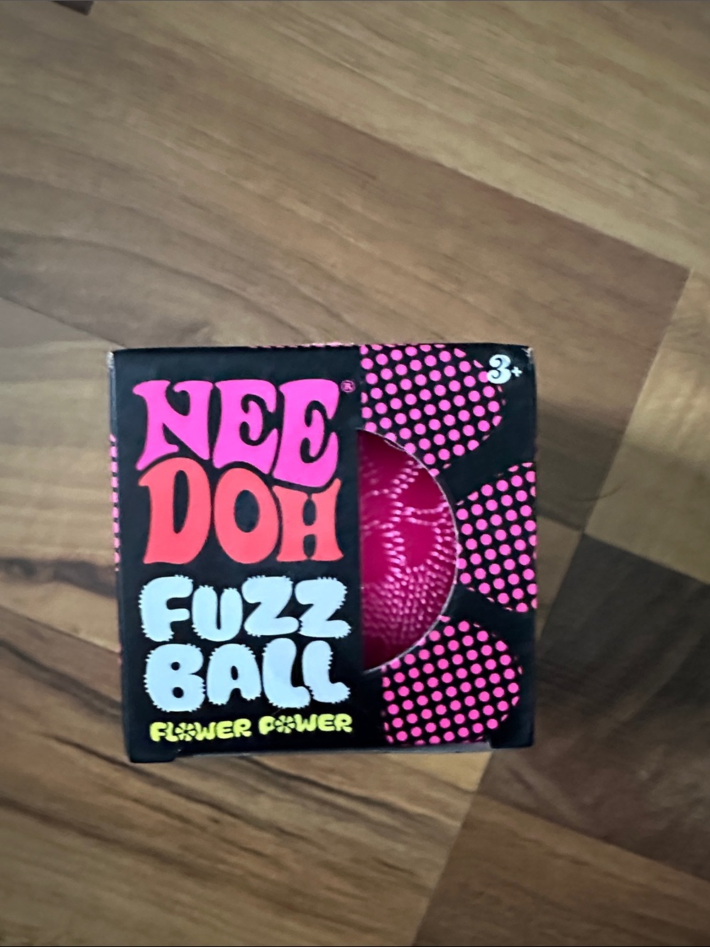 Nee Doh Fuzz Ball Flower Power - Pink Squishy Sensory Toy